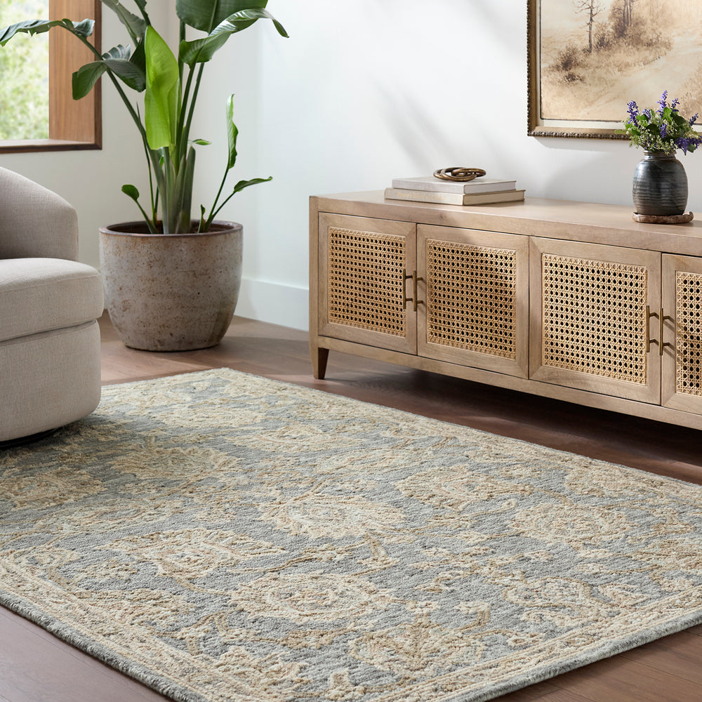 Arnold Traditional Wool Rug Blue - TheArtistsQuarter