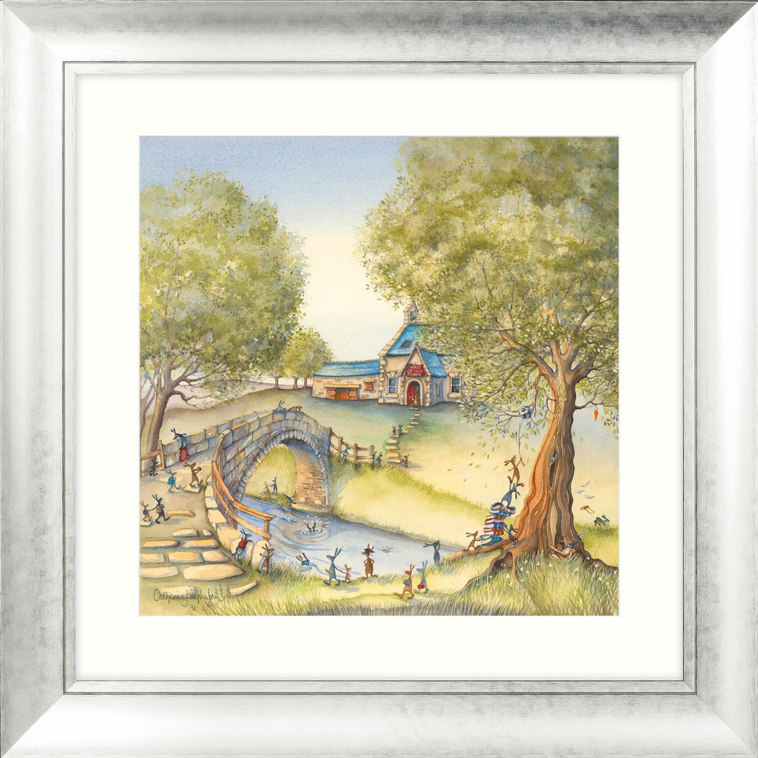 Carrot Cottage School By Catherine Stephenson Delivers Within 3-5 Business Days - TheArtistsQuarter