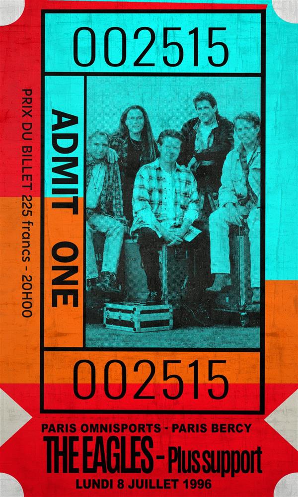 Admit One - The Eagles by Linda Charles - TheArtistsQuarter