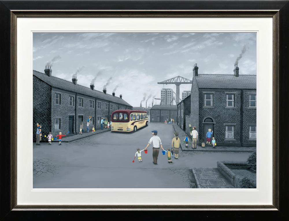 All Aboard For The Seaside - Paper Artist Proof by Leigh Lambert - TheArtistsQuarter