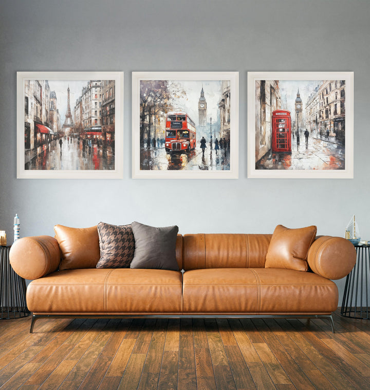 Paris Eiffel Tower - Cream Hurstwood Square Frame - TheArtistsQuarter