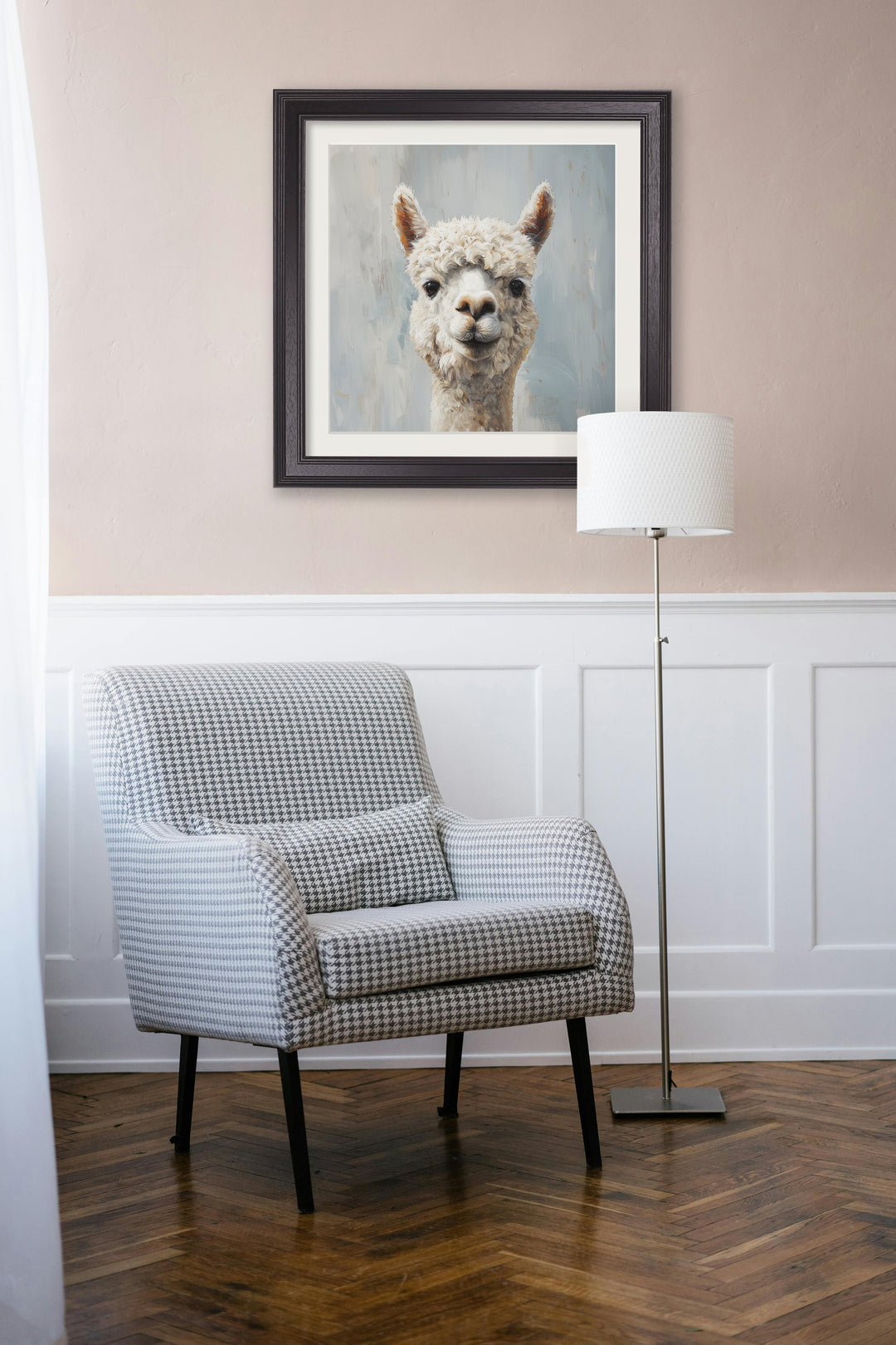 The Goofy Alpaca - Black Hurstwood Square Frame - TheArtistsQuarter