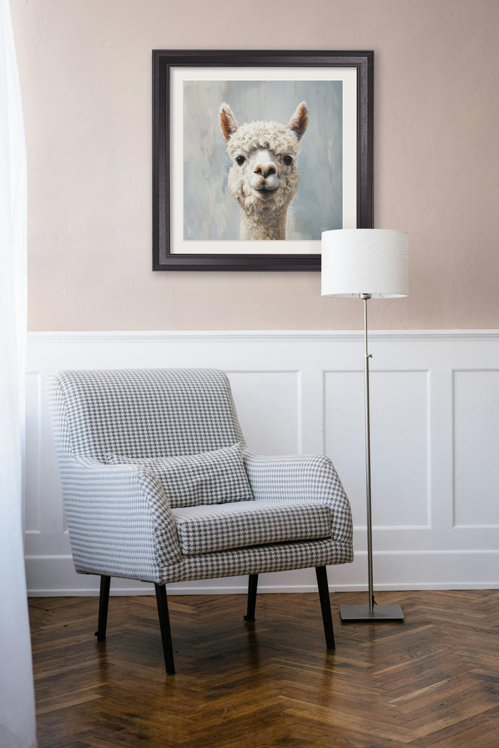 The Goofy Alpaca - Black Hurstwood Square Frame - TheArtistsQuarter