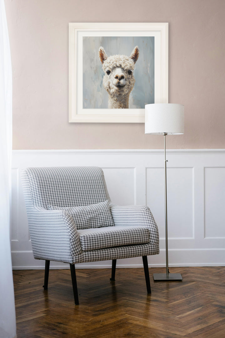 The Goofy Alpaca - Cream Hurstwood Square Frame - TheArtistsQuarter