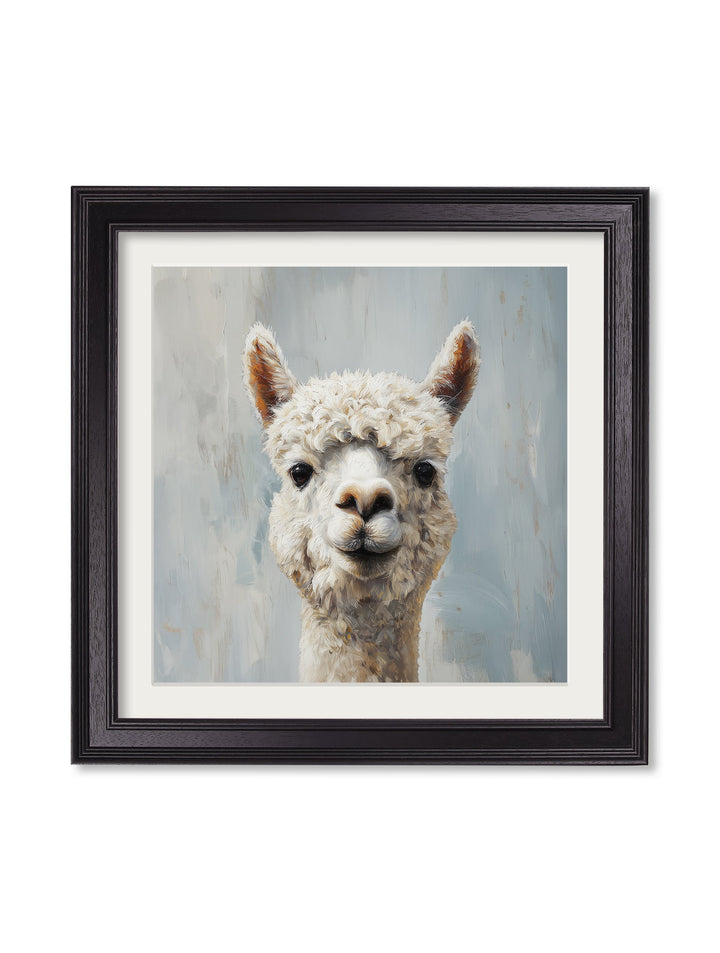 The Goofy Alpaca - Black Hurstwood Square Frame - TheArtistsQuarter
