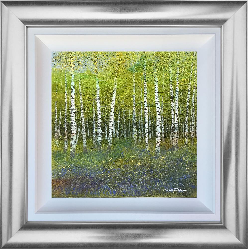Birches and Bluebells by Nick Potter (Original) - TheArtistsQuarter