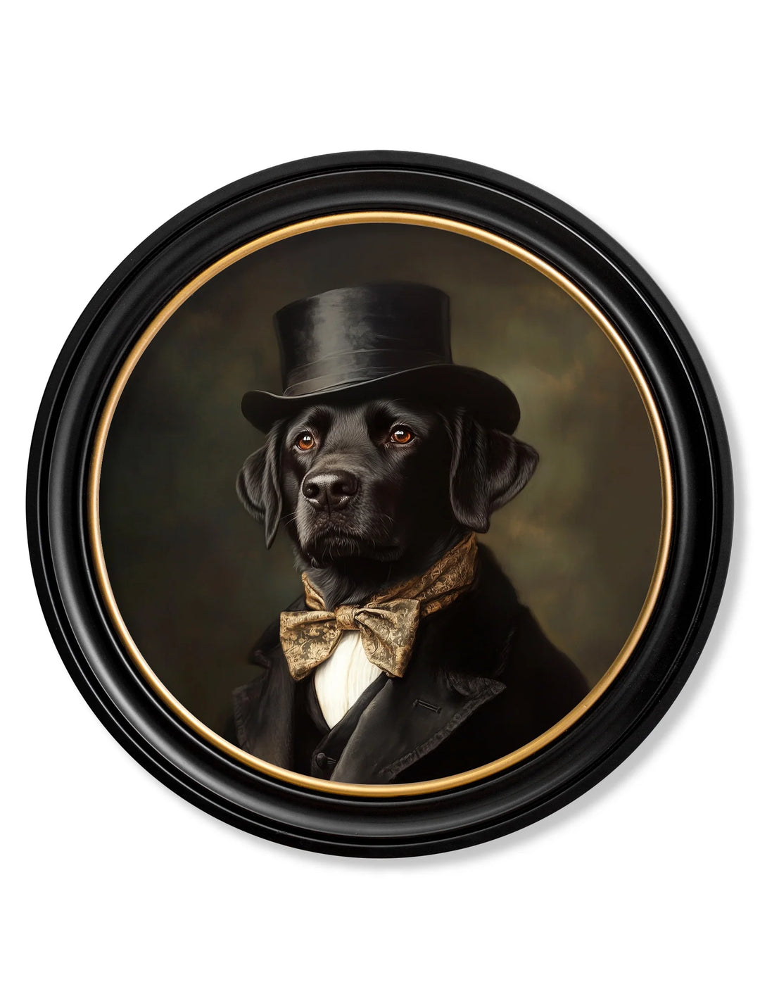 Lord Wagsalot - Oxford Round Frame - TheArtistsQuarter