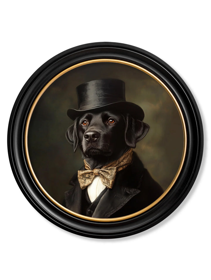 Lord Wagsalot - Oxford Round Frame - TheArtistsQuarter