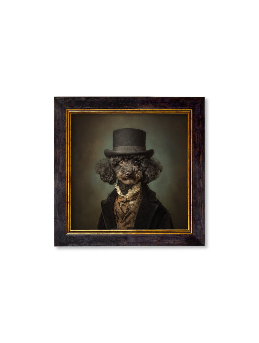 Sir Poodleton - Gentleman Poodle Oxford Square Frame - TheArtistsQuarter