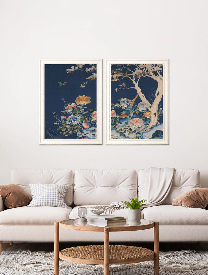 Blue Blossom Trees Set of 2 - TheArtistsQuarter