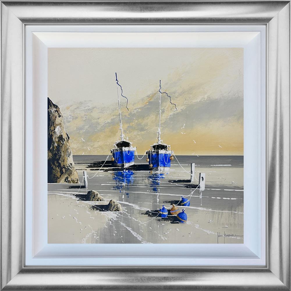 Blue Sentinels by the Cliff by John Horsewell (Original) - TheArtistsQuarter