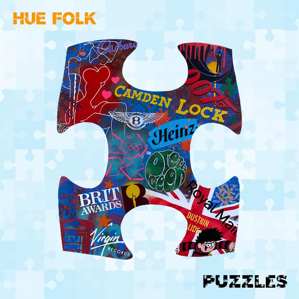 British Puzzle VII by Hue Folk (Original) - TheArtistsQuarter
