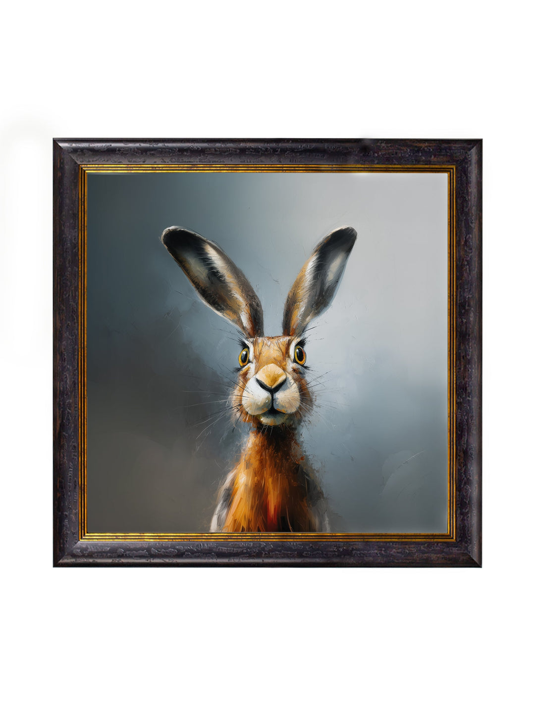 A Curious Hare - Oxford Square Frame - TheArtistsQuarter