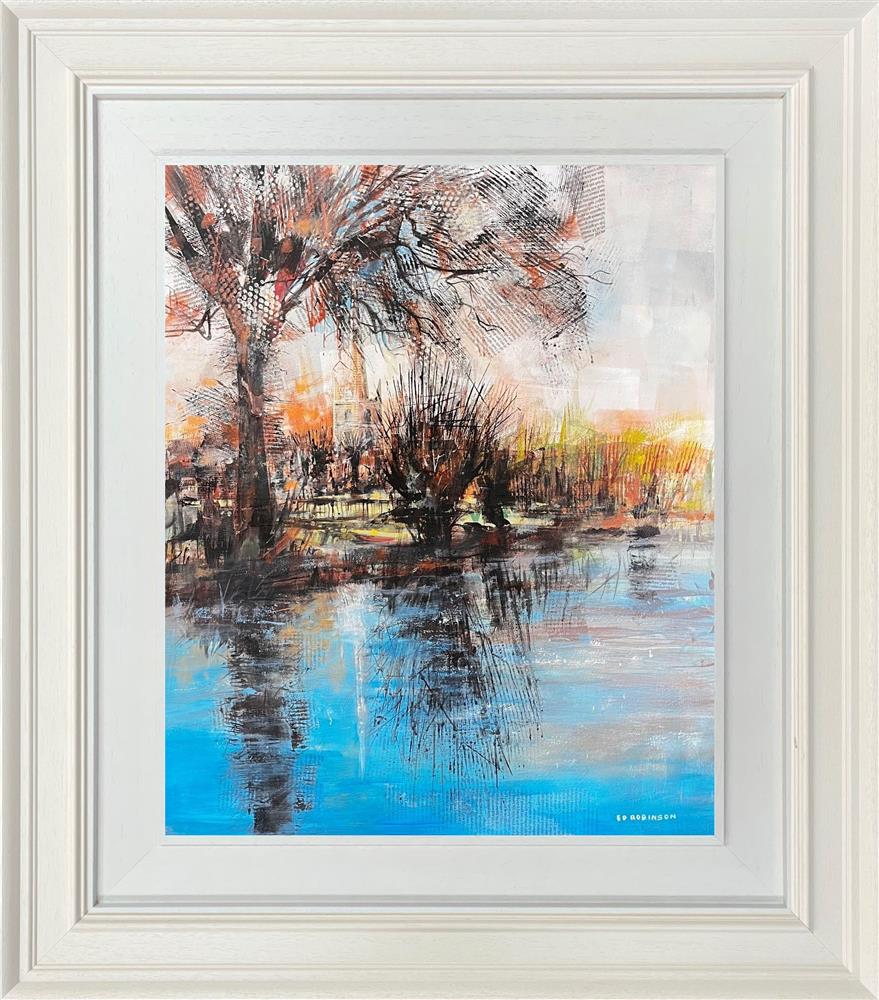 Burford Church By The River Windrush by Ed Robinson (Original) - TheArtistsQuarter