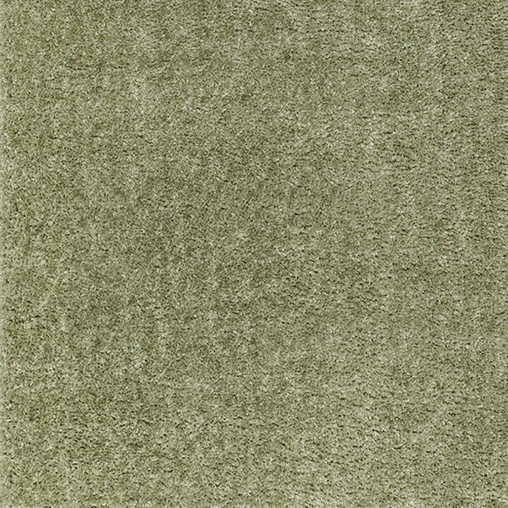 Cloudy Shaggy Round Rug Green - TheArtistsQuarter