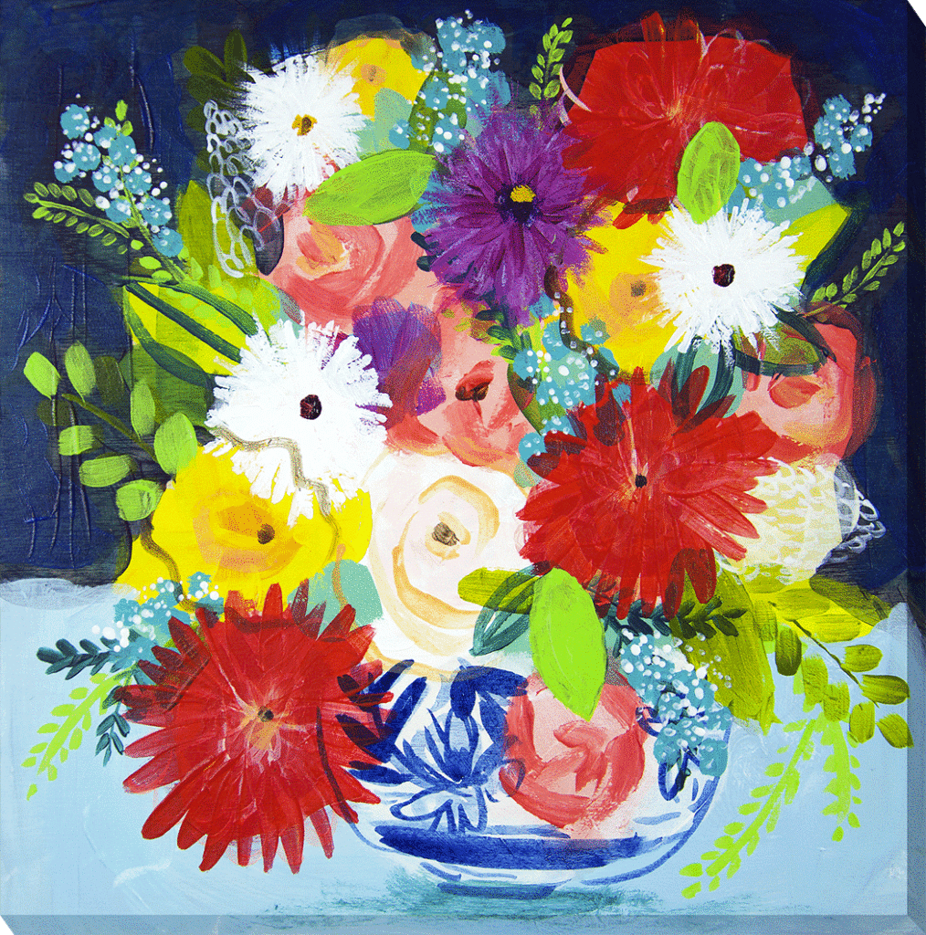 Summer Bouquet II Canvas By Shelley Hampe *NEW* - TheArtistsQuarter