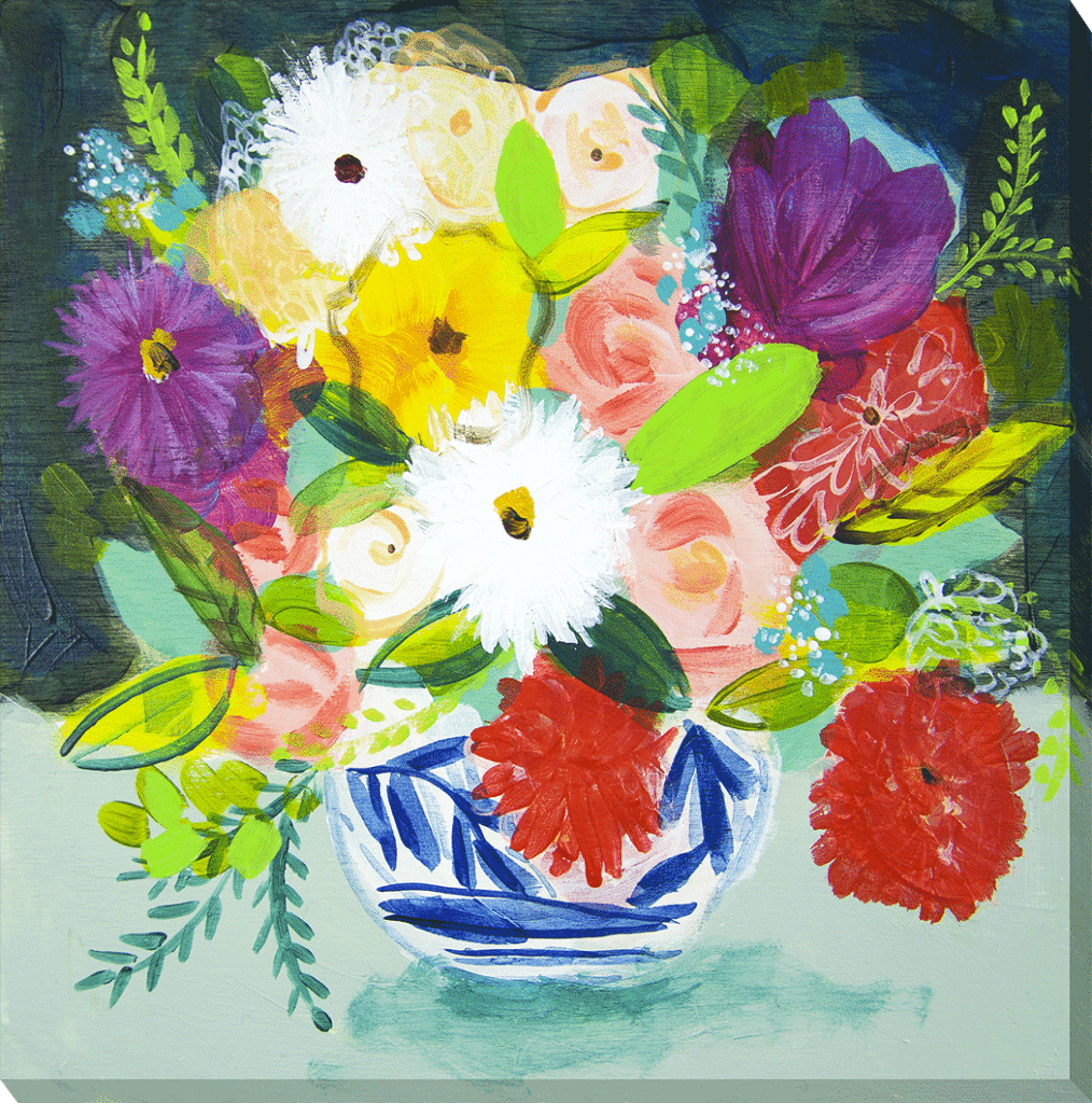 Summer Bouquet IV Canvas By Shelley Hampe *NEW* - TheArtistsQuarter