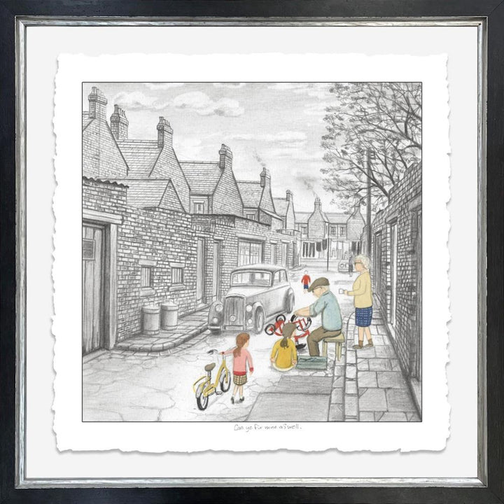Can Ye Fix Mine As Well - Deluxe Sketch by Leigh Lambert - TheArtistsQuarter