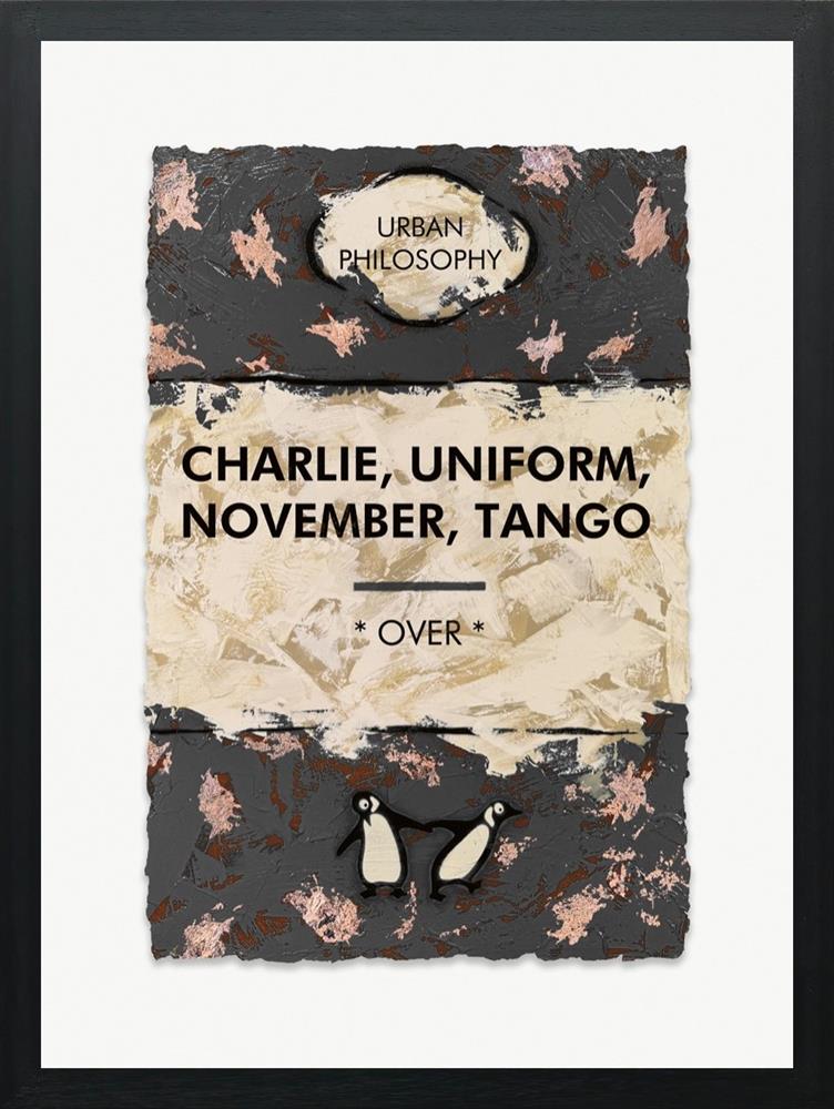 Charlie, Uniform, November, Tango - Bronze Leaf by Hue Folk (Limited Edition) - TheArtistsQuarter