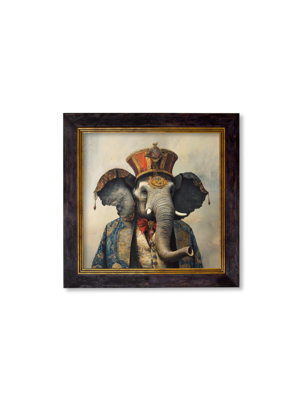 The Great Elephanto - Circus Elephant Oxford Square Frame - TheArtistsQuarter