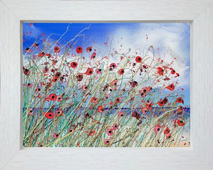 Coastal Walk Poppies II by Lisa Pang (Original) - TheArtistsQuarter