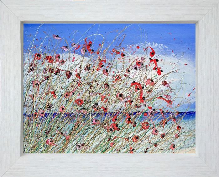 Coastal Walk Poppies IV by Lisa Pang (Original) - TheArtistsQuarter