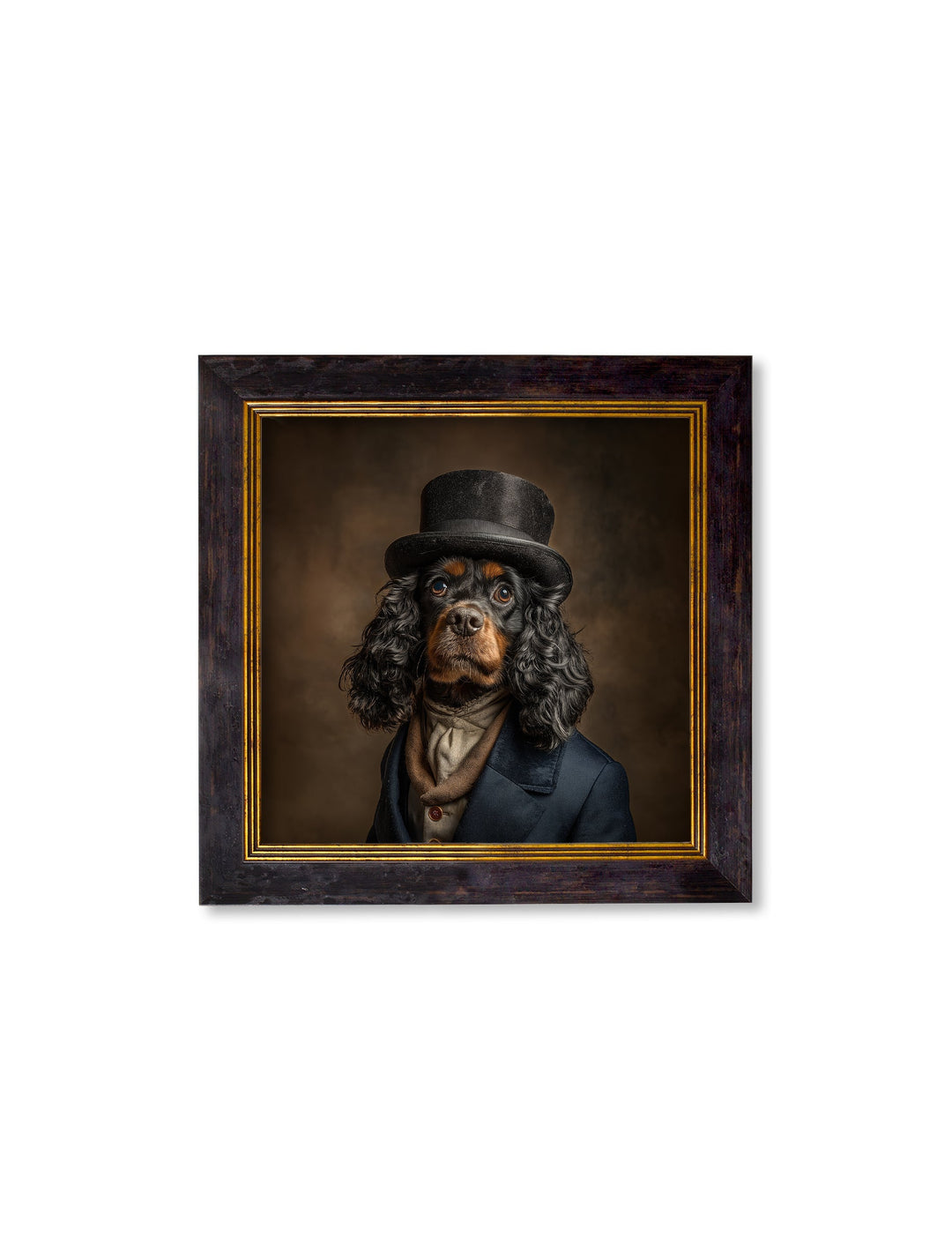 Lord Longears - Gentleman Cocker Spaniel Oxford Square Frame - TheArtistsQuarter