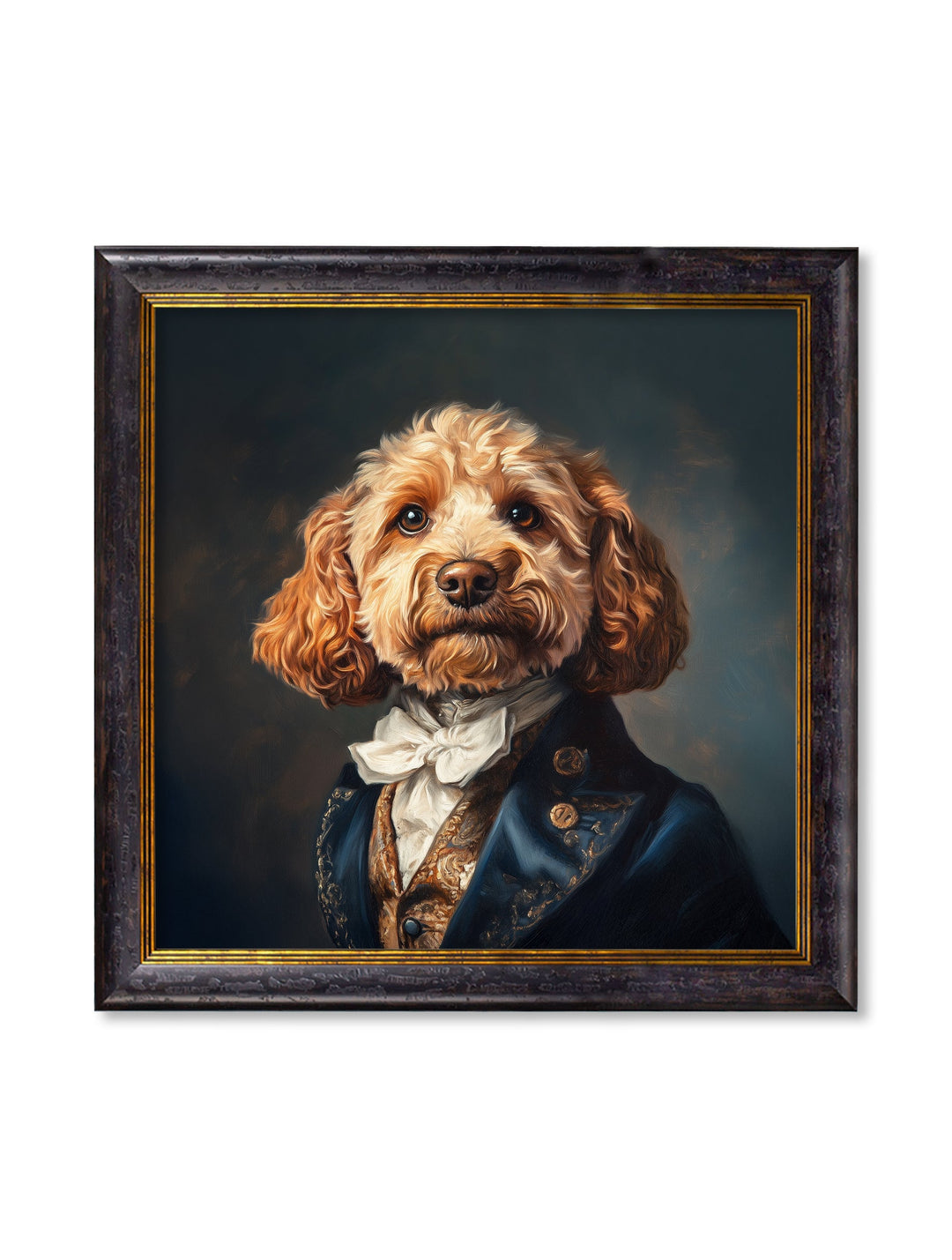 Sir Barkington - Gentleman Cockapoo Oxford Square Frame - TheArtistsQuarter