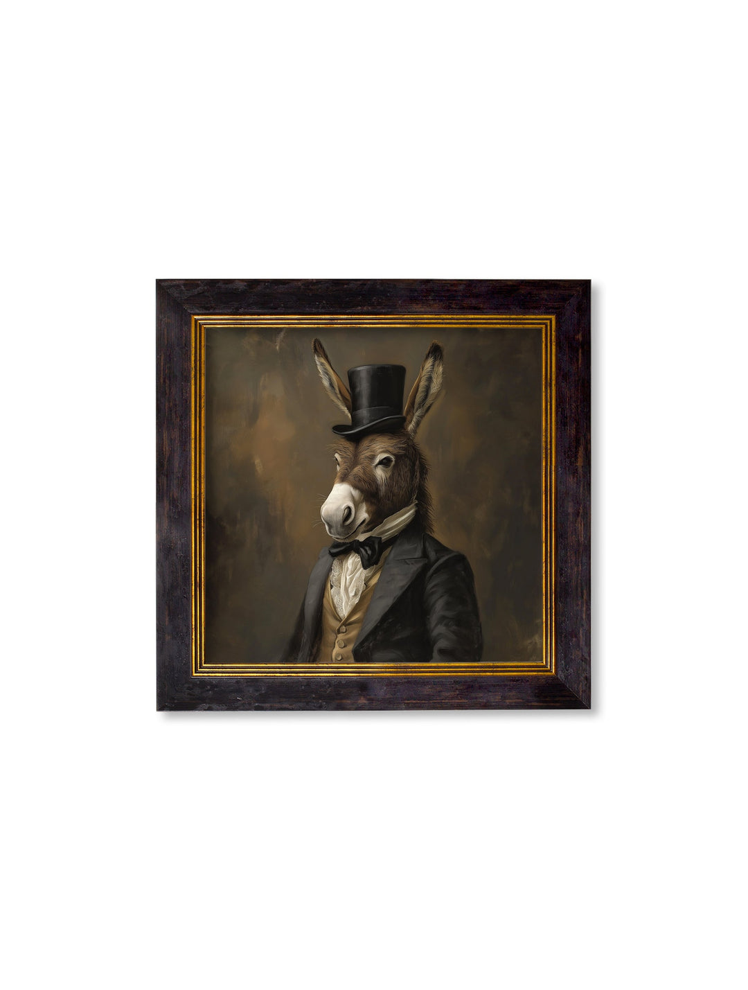 Earl of Assbury - Gentleman Donkey Oxford Square Frame - TheArtistsQuarter
