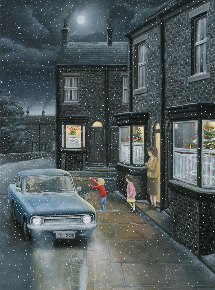 Driving Home For Christmas - Paper by Leigh Lambert - TheArtistsQuarter