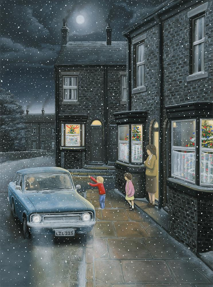 Driving Home For Christmas - Paper by Leigh Lambert - TheArtistsQuarter