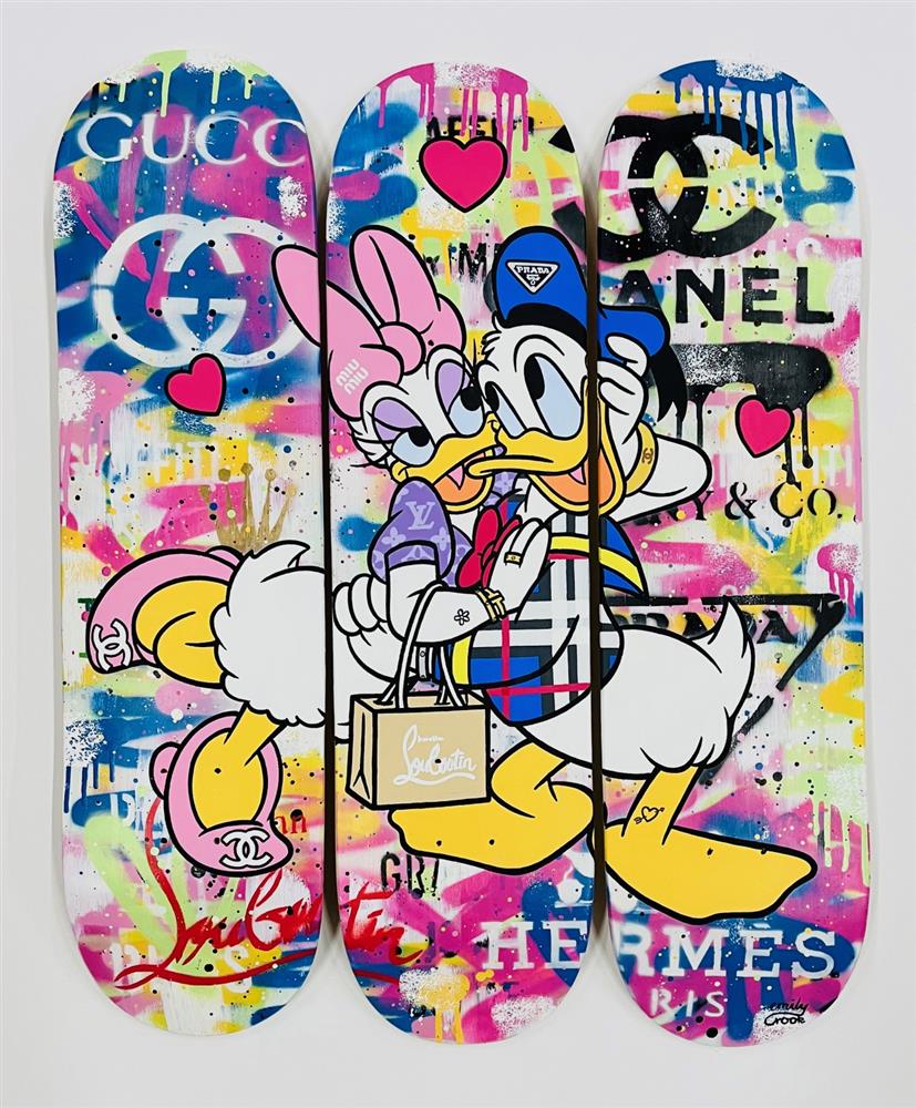 Ducky Love - Skatedeck by Emily Crook (Original) - TheArtistsQuarter