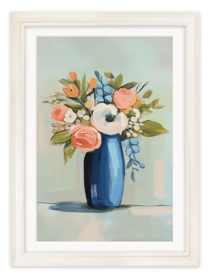 The Pastel Bouquet Duo - Cream Hurstwood Frame - TheArtistsQuarter