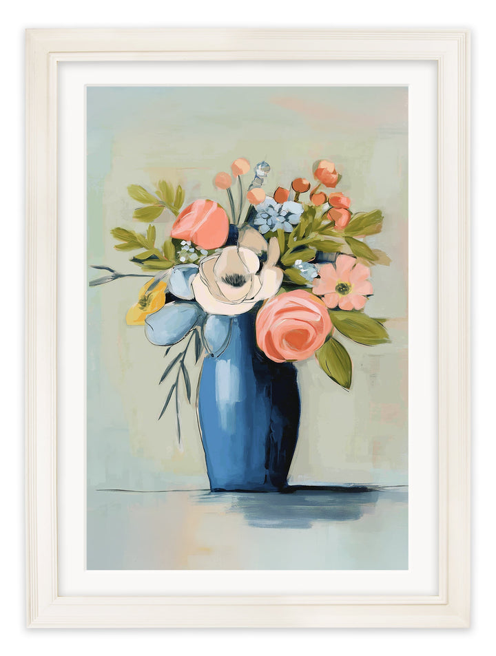 The Pastel Bouquet Duo - Cream Hurstwood Frame - TheArtistsQuarter