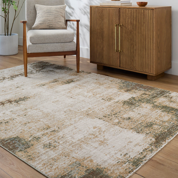Myrtle Avenue III Galey Alix Abstract Modern Rug Brown - TheArtistsQuarter