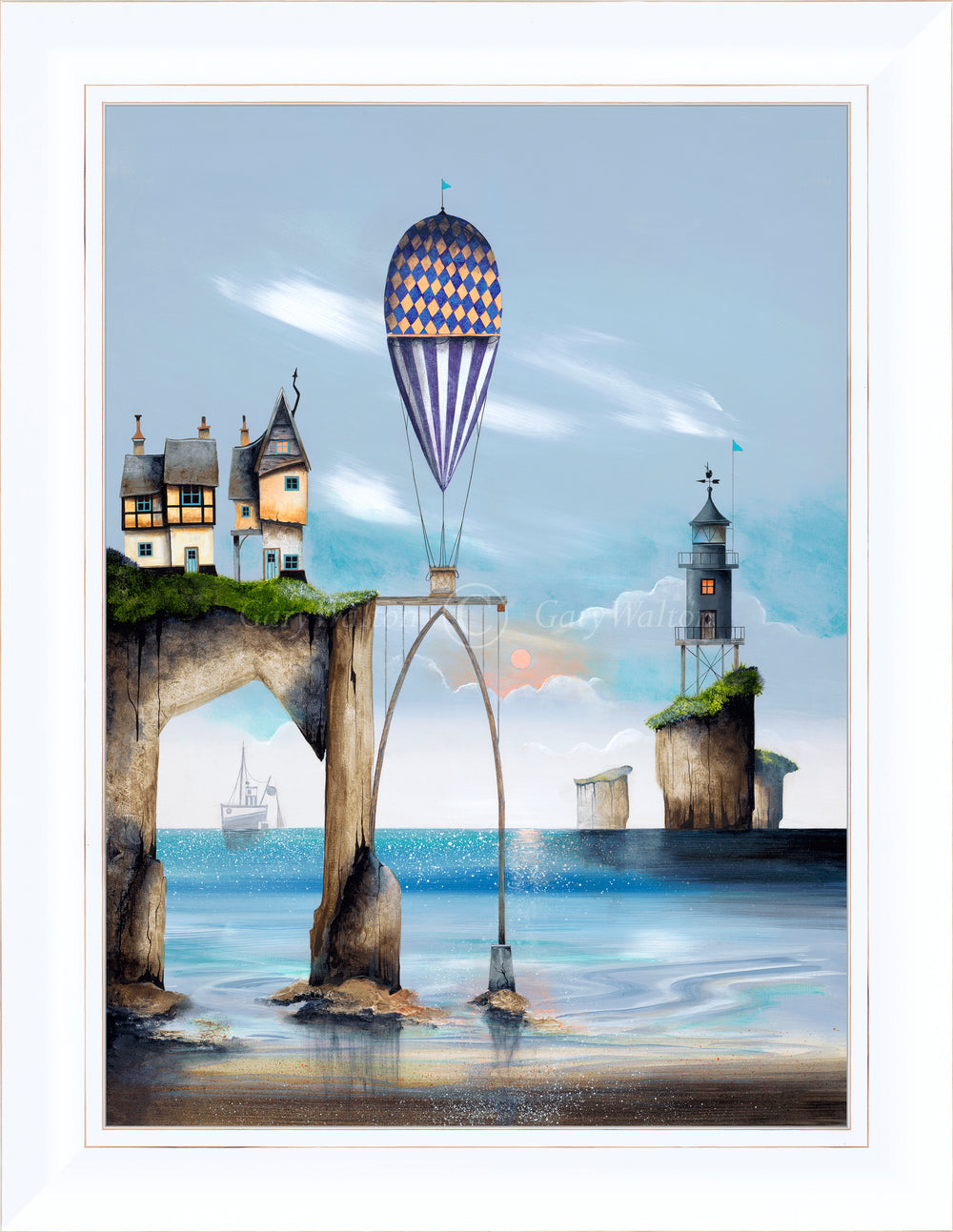 Balloon Cottages II By Gary Walton *NEW* - TheArtistsQuarter