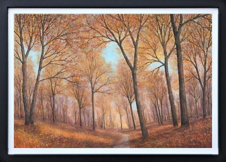 Golden Light Through The Trees by Chris Bourne (Original) - TheArtistsQuarter