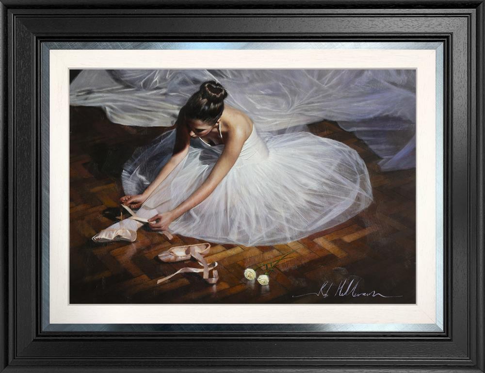 Graceful Repose (White Flower Series) by Rob Hefferan (Original) - TheArtistsQuarter