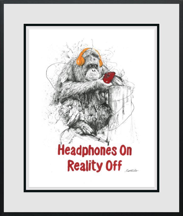 Headphones On, Reality Off by Scott Tetlow (Limited Edition) - TheArtistsQuarter