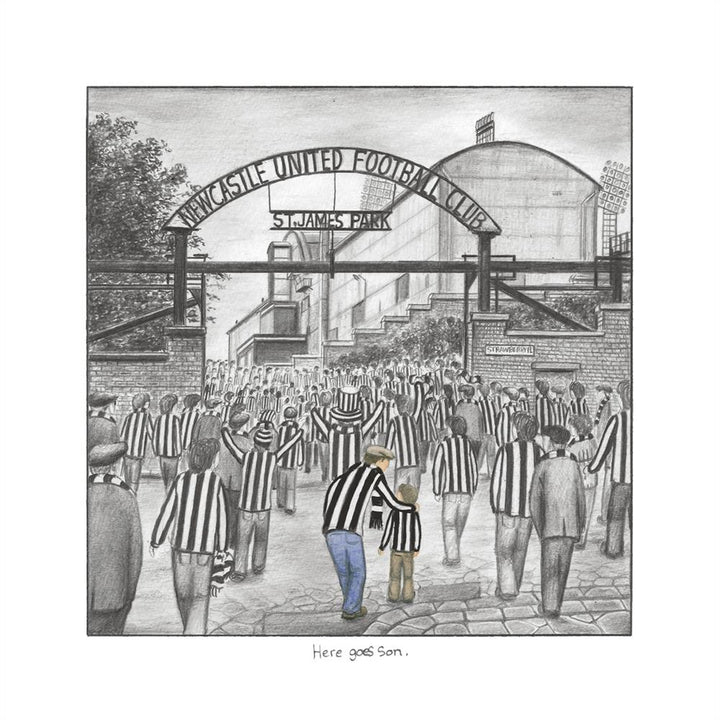 Here Goes Son - Sketch by Leigh Lambert - TheArtistsQuarter