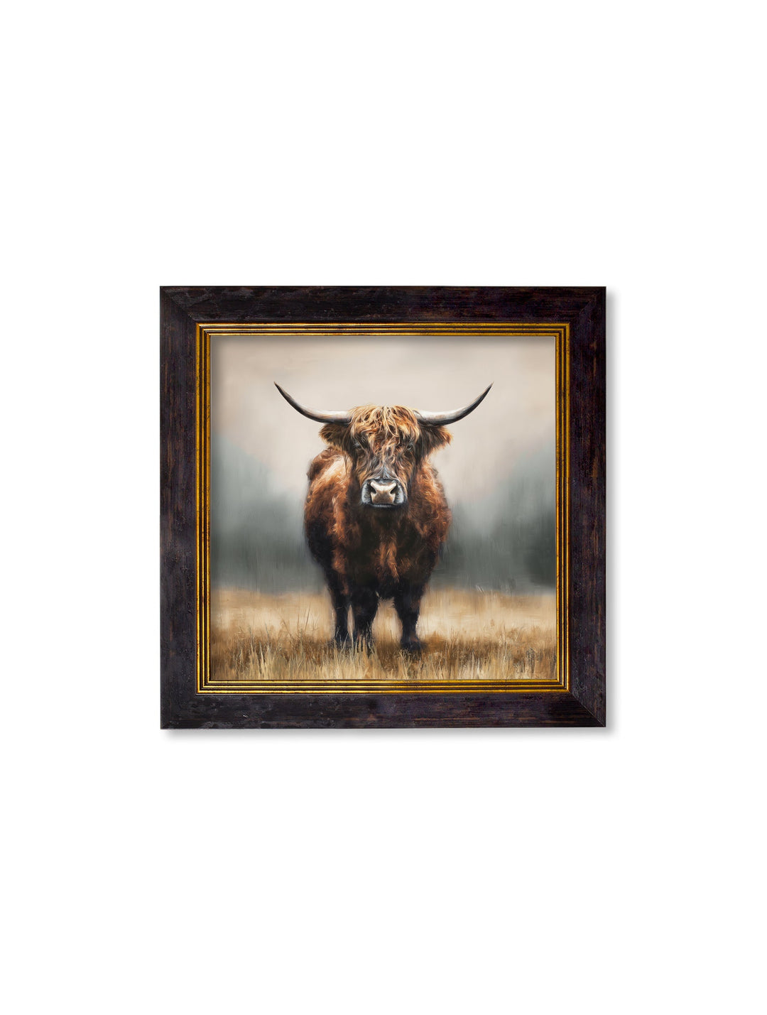 Highland Cow - Oxford Square Frame - TheArtistsQuarter