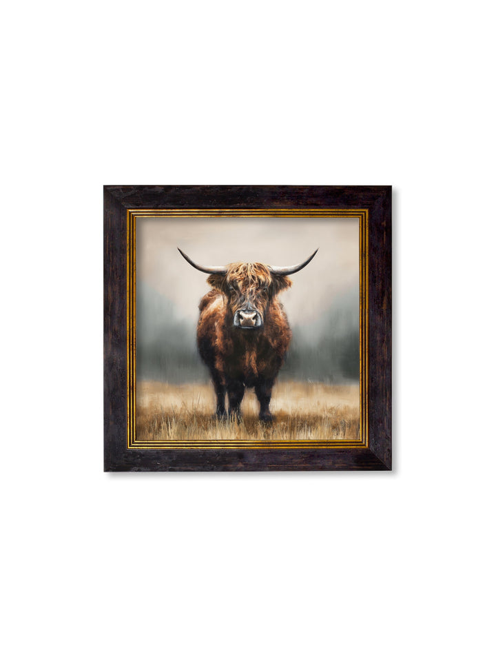 Highland Cow - Oxford Square Frame - TheArtistsQuarter