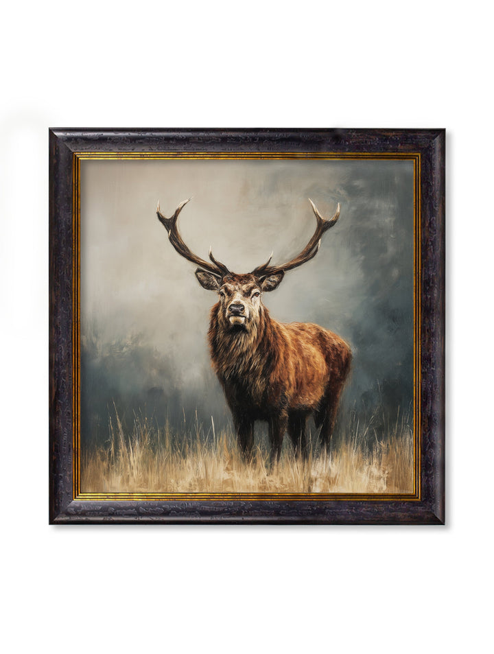 Highland Stag - Oxford Square Frame - TheArtistsQuarter