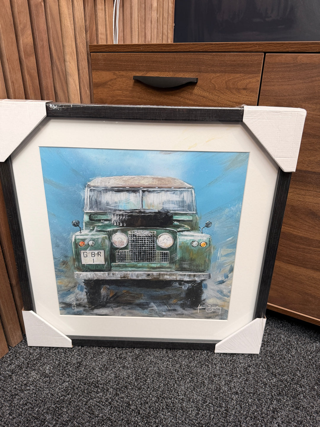 Land Rover artwork by Adam Barsby - 55 x 55 cm