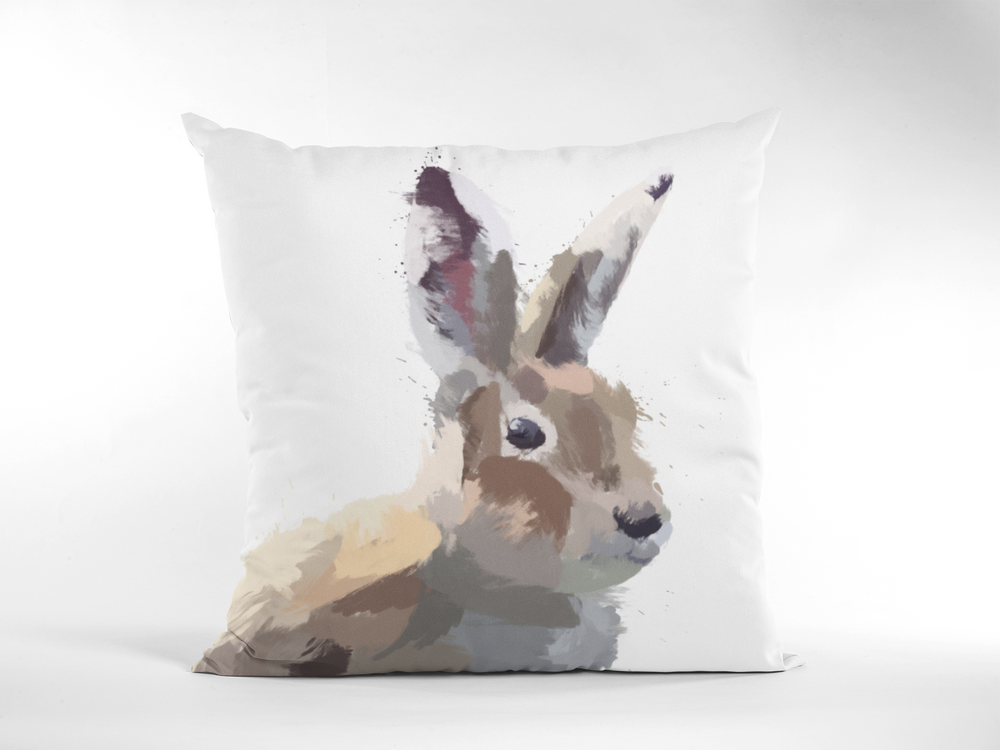 Rabbit Hare Cushion By Aimee Linzi - TheArtistsQuarter