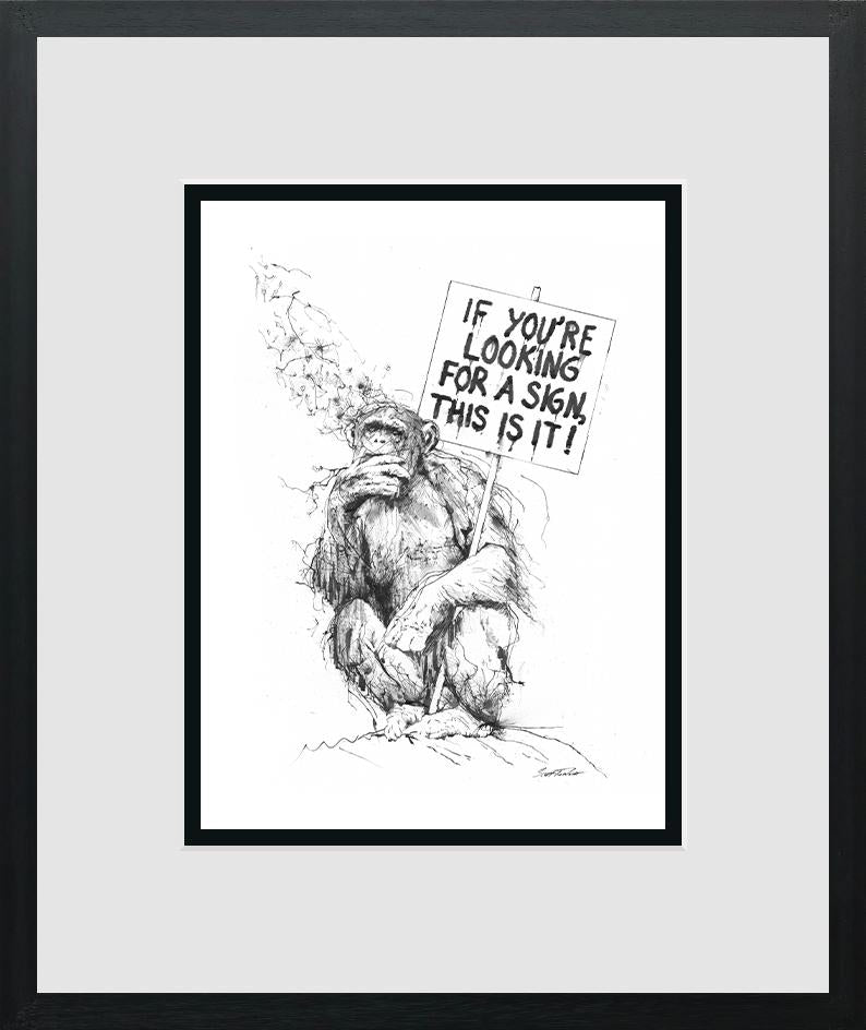 If You're Looking For a Sign - Miniature by Scott Tetlow - TheArtistsQuarter