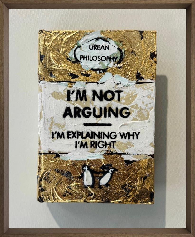 I'm Not Arguing - Gold Leaf - Mini Storybook by Hue Folk (Original) - TheArtistsQuarter