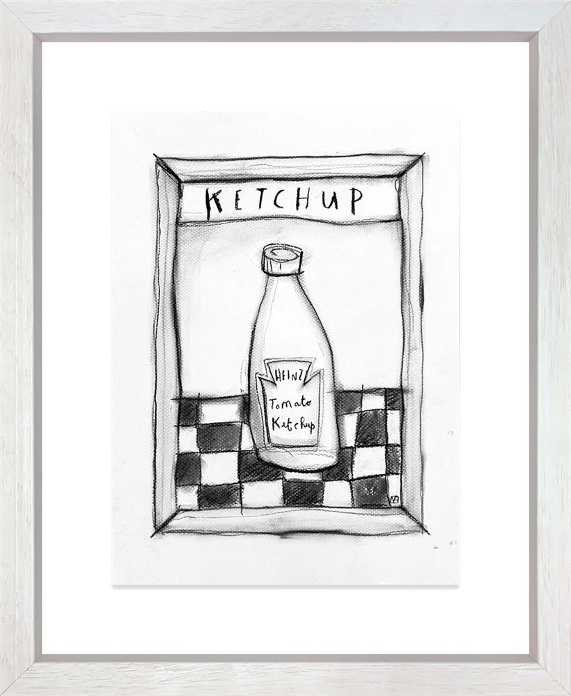 Ketchup! - Charcoal Study by Michael Abrams (Original) - TheArtistsQuarter