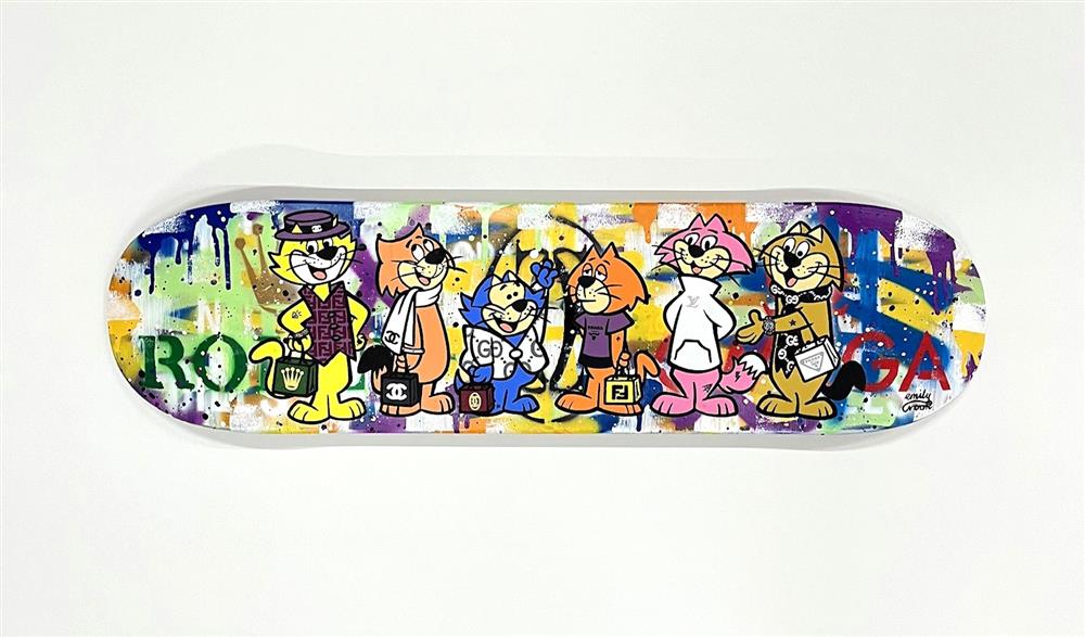 Kings Of The Cats - Skatedeck by Emily Crook (Original) - TheArtistsQuarter