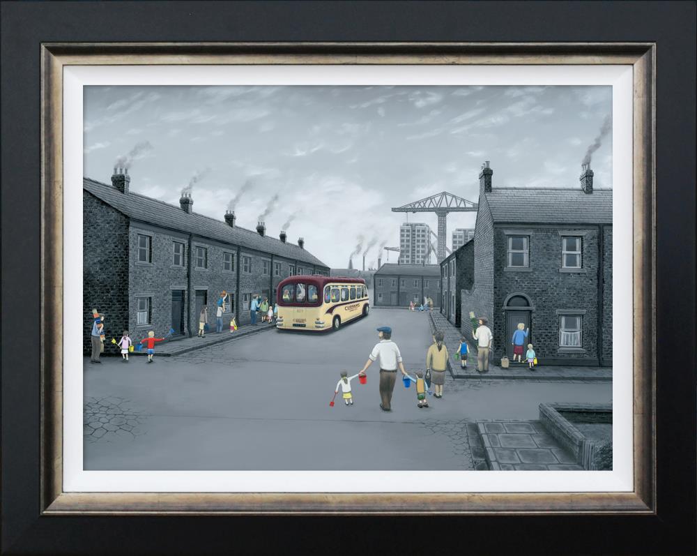 LOW AVAILABILITY - All Aboard For The Seaside - Canvas Artist Proof by Leigh Lambert (Limited Edition) - TheArtistsQuarter